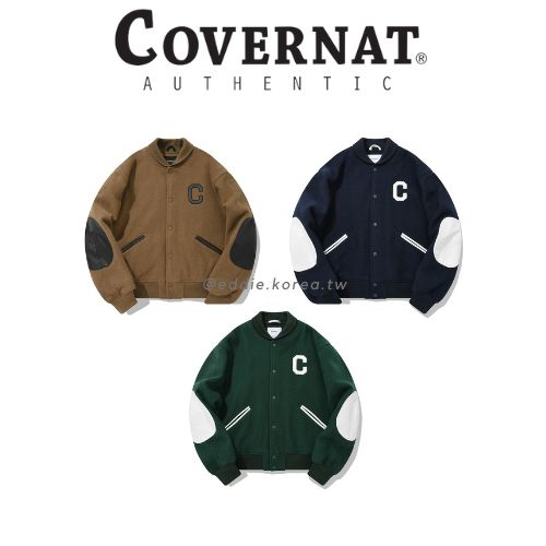 艾迪哥 🇰🇷 韓國代購 COVERNAT C LOGO WOOL VARSITY 羊毛混紡 棒球外套 預購