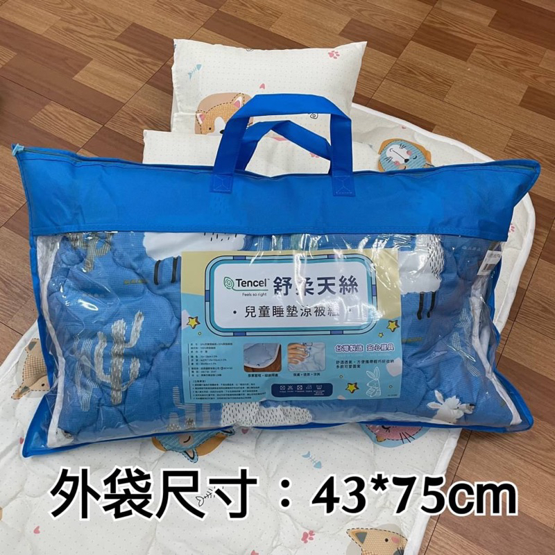 台灣製造🇹🇼3M天絲透氣兒童睡墊三件組