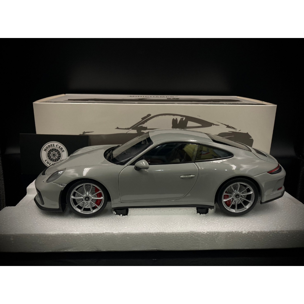 【收藏模人】Minichamps Porsche 911 991.2 GT3 Touring 水泥灰 1:18 1/18