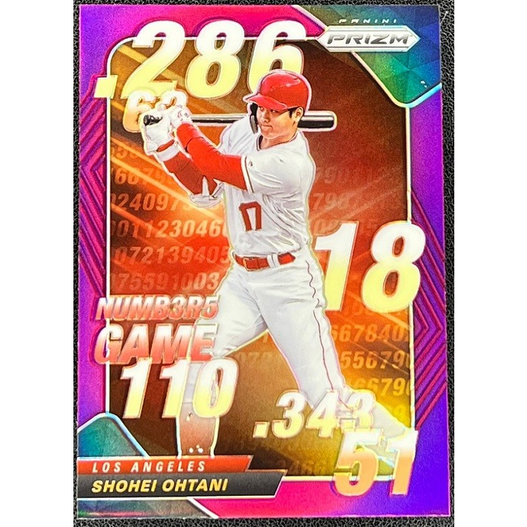 MLB 球員卡 Shohei Ohtani 大谷翔平 2020 Prizm Numbers Game Prizm 亮面