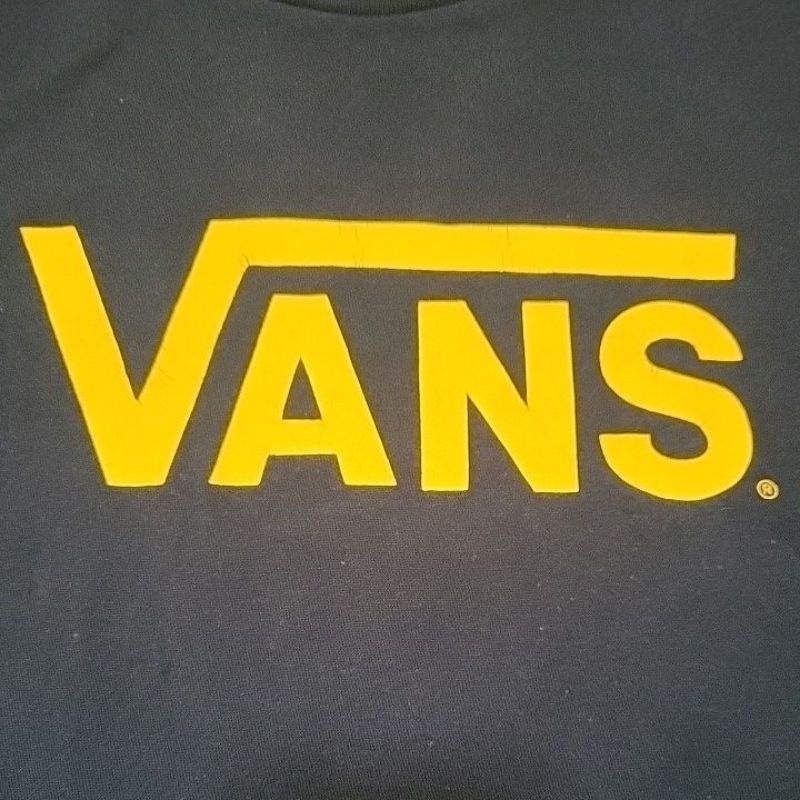 vans classic navy 基本款logo黃色海軍藍短袖