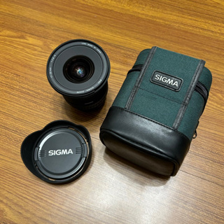 #可議價 SIGMA 廣角鏡頭 17-35mm（Canon用的） 附原廠遮光罩、鏡頭保護袋 二手