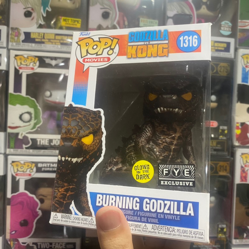 [李大] 正版現貨 Funko POP 紅蓮哥吉拉 哥吉拉 夜光 Burning Godzilla #1316