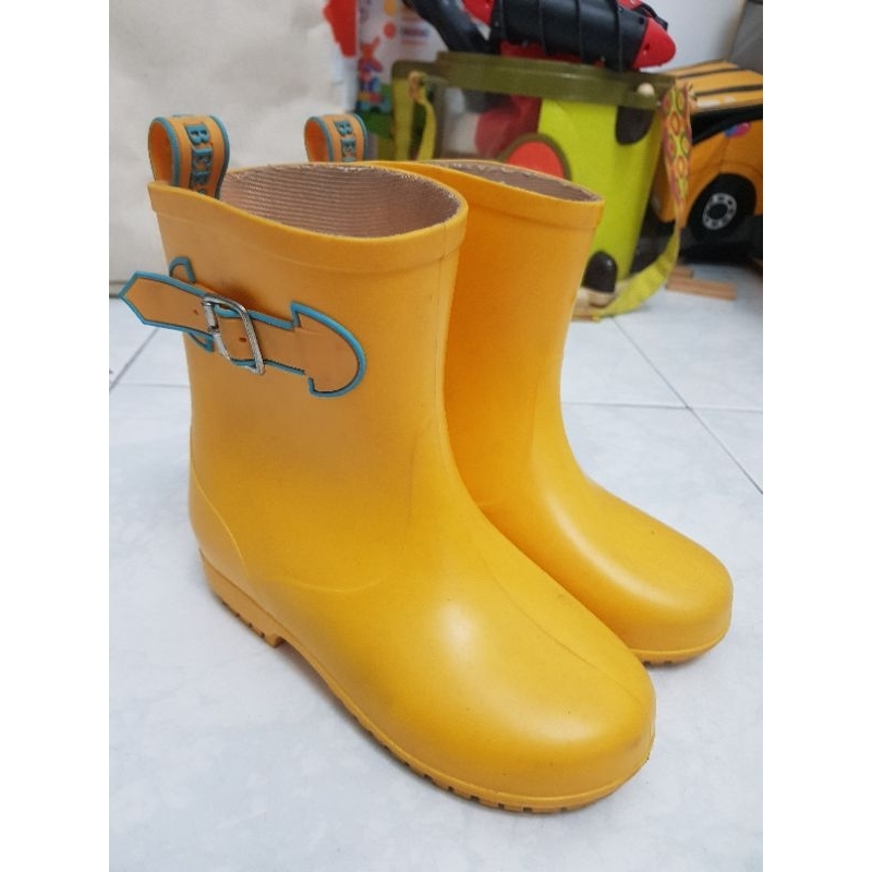 韓國製 兒童黃色雨鞋