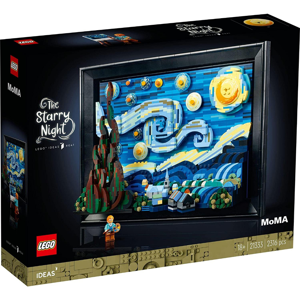 Lego 樂高 21333 Ideas 系列 Van Gogh - The Starry Night 梵谷 星夜