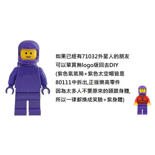 {全新} LEGO 樂高 紫色太空人 Sp139 出自80111 71032 相關70841