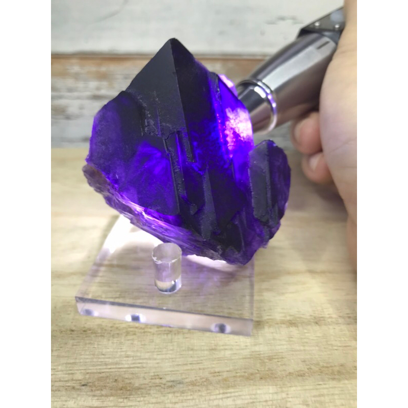 內蒙紫螢石 八面體 紫螢石 單晶 螢石單晶 原礦 原石 #1599