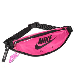 自取享優惠-Nike 腰包 NK HERITAGE HIP PACK - CLEAR 桃紅、螢光粉-果凍包