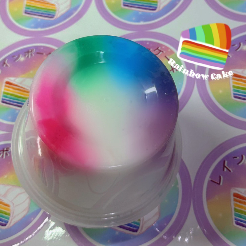 假水膠泡泡奶史萊姆480ml超大容量🥰彩虹蛋糕風格🤩