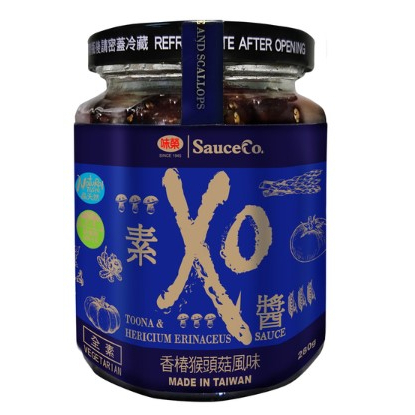 【雄讚購物】【味榮】素XO醬-香椿猴頭菇風味280g/罐  (全素)