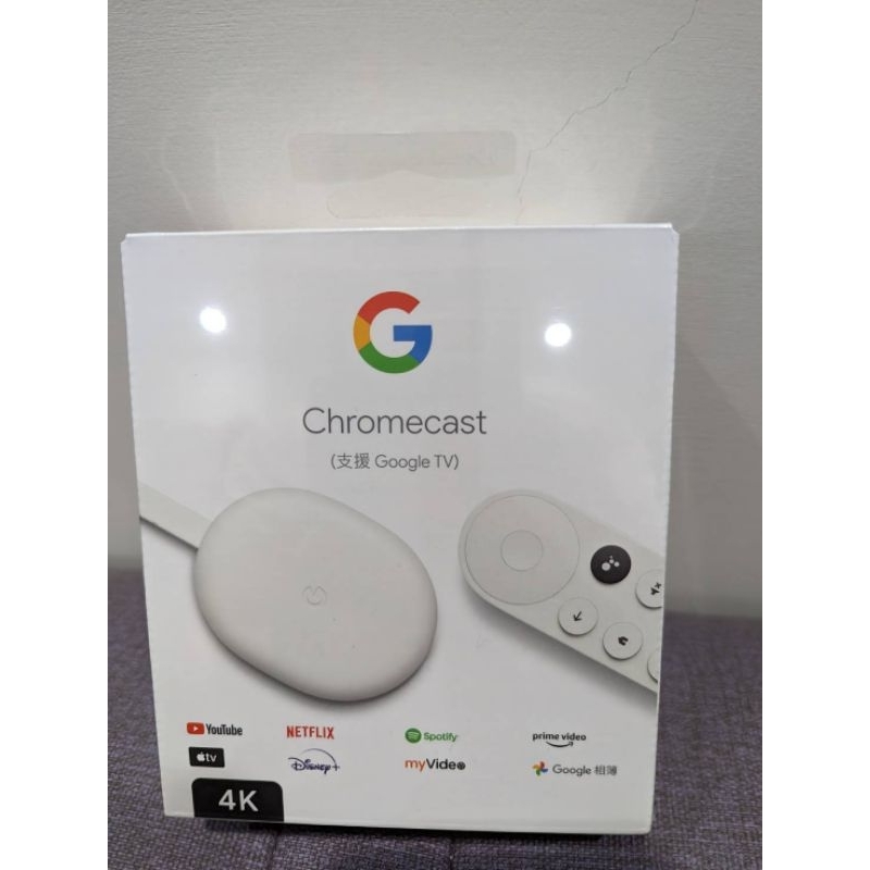 Chromecast (支援 Google TV) 4K 全新未拆封