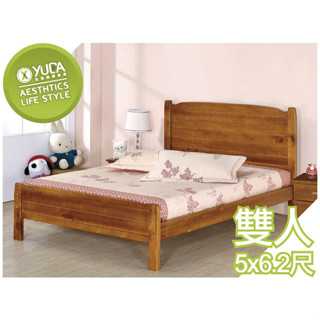 【YUDA】涼夏 鄉村 紐西蘭松木 雙人 5尺 實木床架/床臺/床底/床組 K25F 117-9(北部免運)