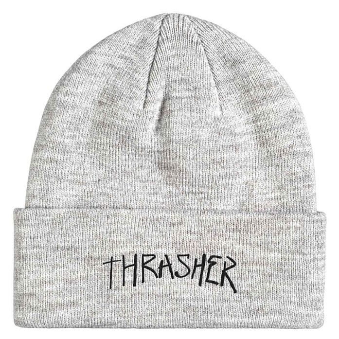 Thrasher Sketch Cuff Beanie 毛帽 - Grey