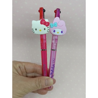 hello kitty 美樂蒂 人魚漢頓雙色原子筆