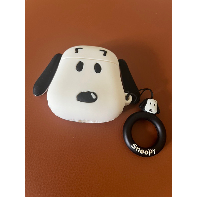 【史努比】Airpods保護套 蘋果無線藍牙耳機 Airpods2保護套二代 硅膠 耳機殼 掛環