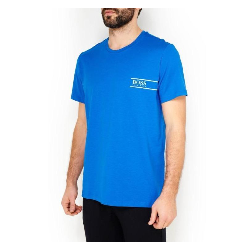 BOSS 標誌 T恤 顏色：藍色