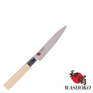 【日本和燭】原木水果刀 15CM (日本鋼材 菜刀 料理刀)