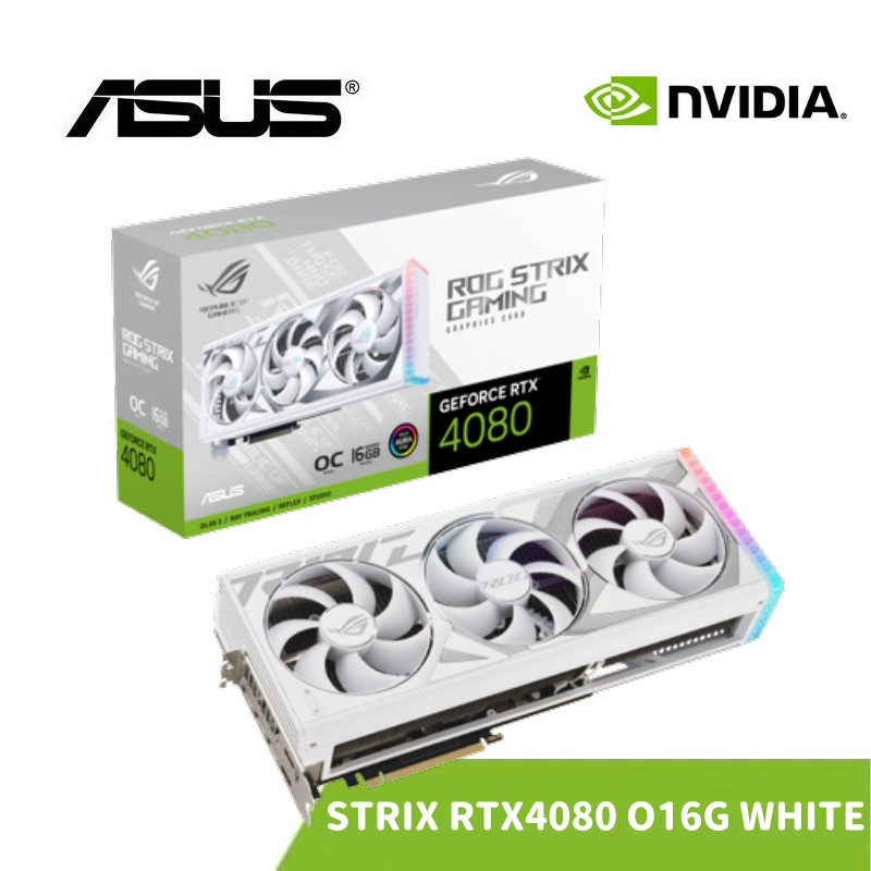 ASUS 華碩 ROG STRIX RTX 4080 O16G WHITE 顯示卡