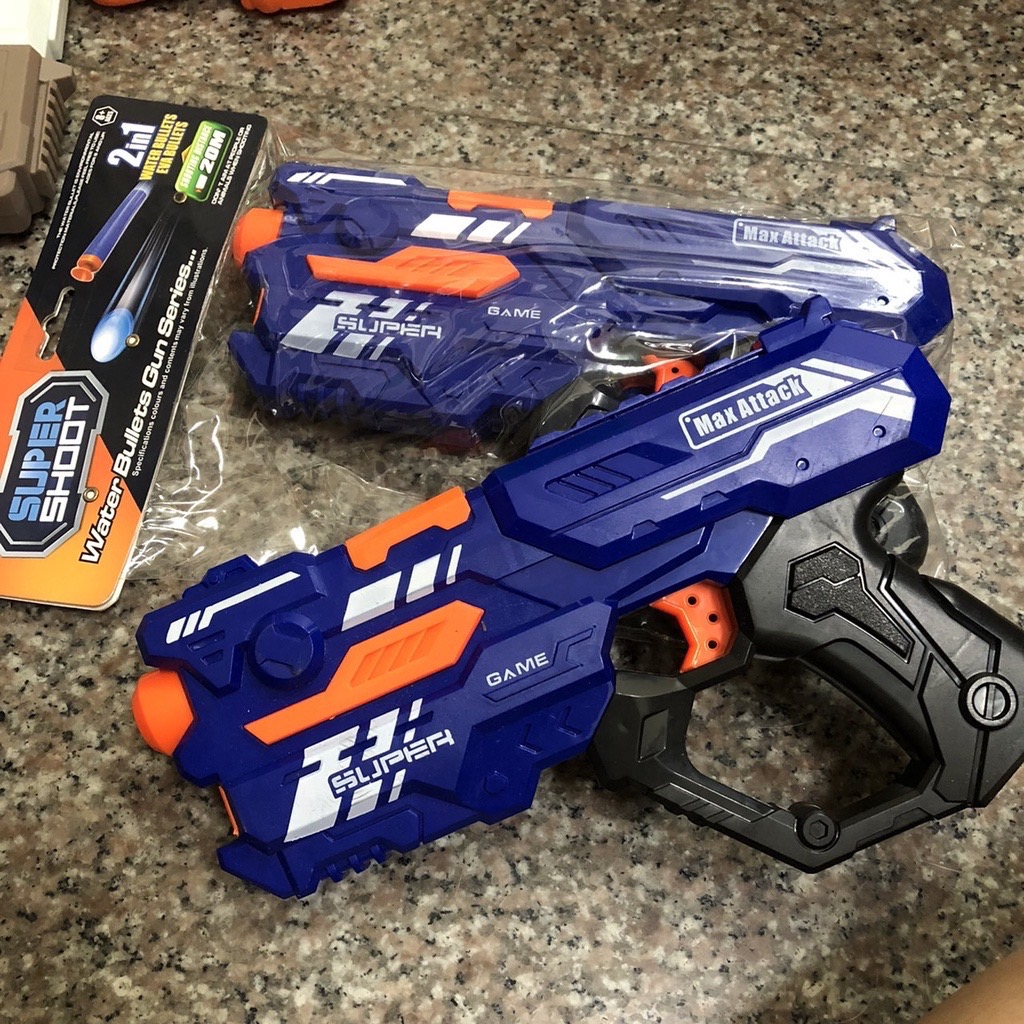[沐沐屋] NHR Super Shoot 玩具槍水彈槍系列，Max Attack Gun 2 合 1