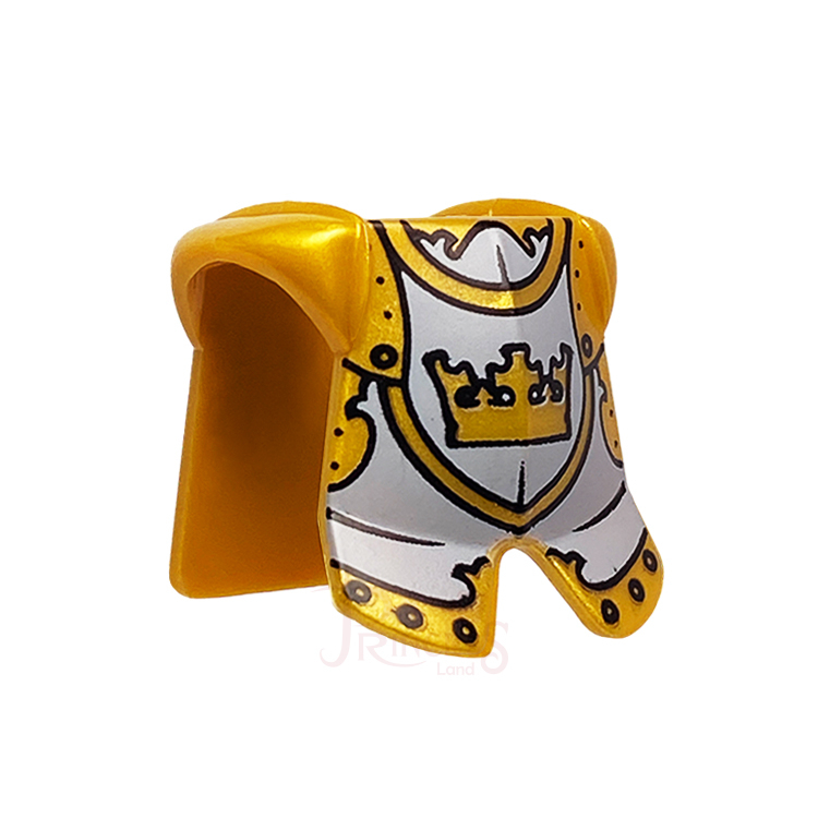 公主樂糕殿 LEGO 樂高 7079 絕版 城堡 皇冠軍 騎士 士兵 盔甲 珍珠金色 2587pb22 A049