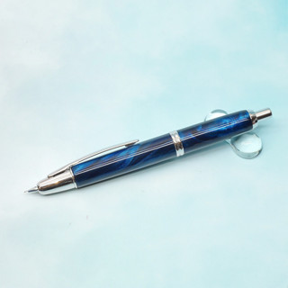 深藍【茉莉】百樂 PILOT｜Capless SE 18K 大理石紋 鋼筆 銀尖銀夾 按壓出尖