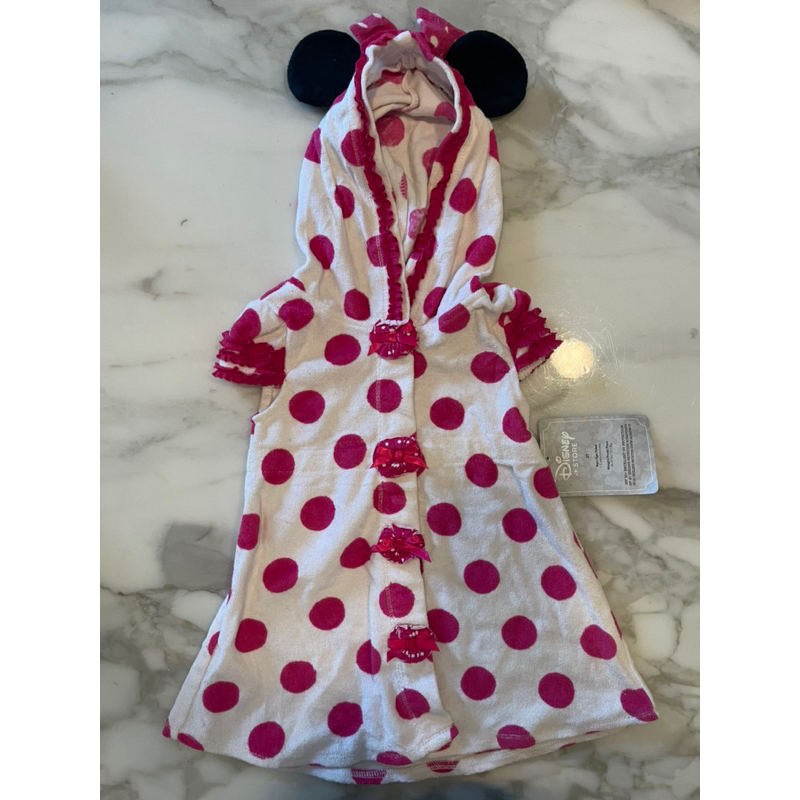 Disney米妮嬰幼兒1-2歲SPF50防曬毛巾布長外套或是浴衣