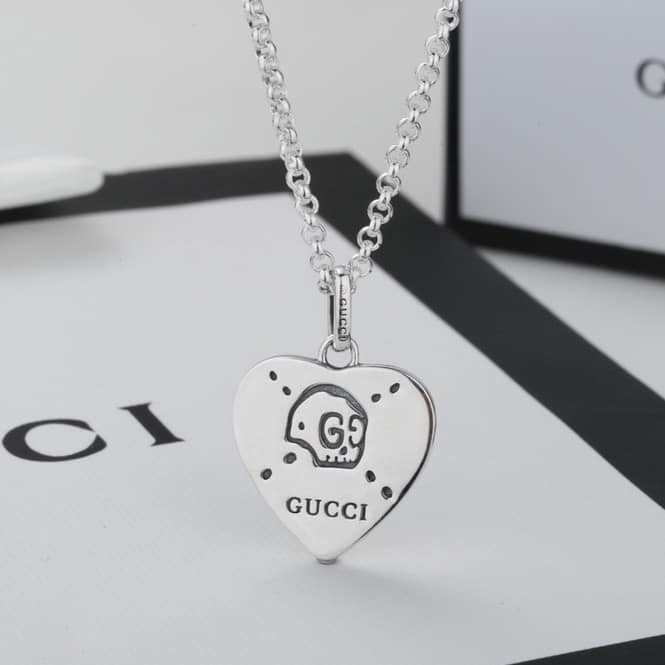 Gucci 古馳 愛心項鍊 小精靈手鏈 情侶首飾 項鍊 手鍊 情人節禮物 飾品