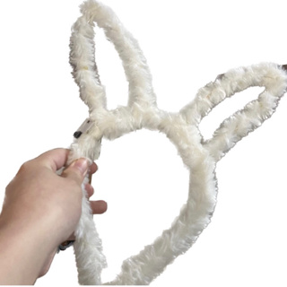 白色兔耳造型髮箍🐰新北耶誕城 LED燈
