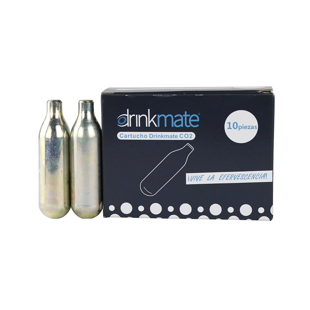 【生活工場】drinkmate 8g食品級二氧化碳(CO2)小鋼瓶 / 10入盒裝 氮氣 小鋼瓶 攜帶方便