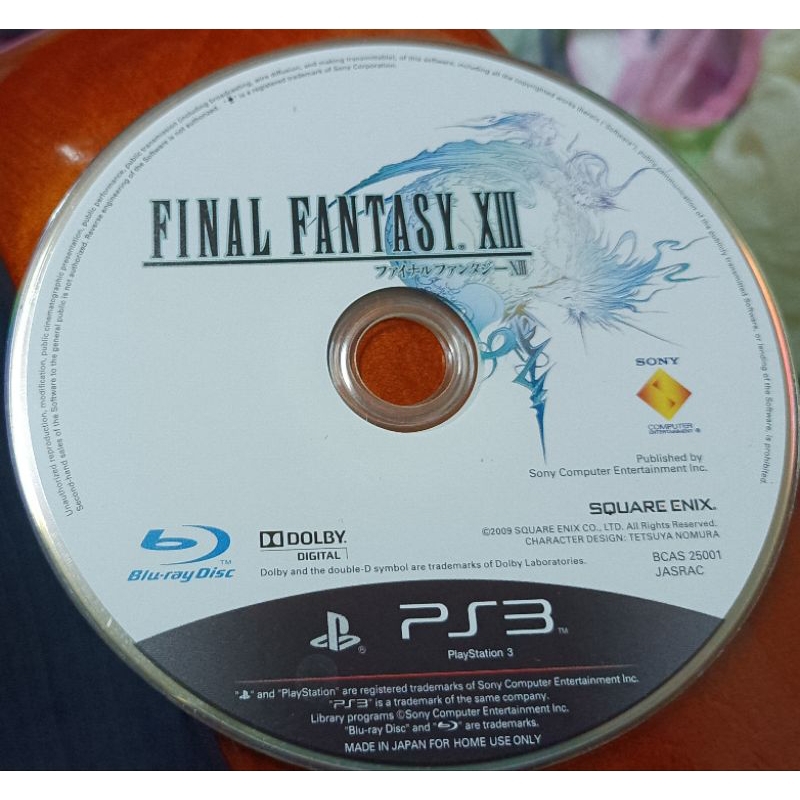PS3 GAME-- Final Fantasy XIII太空戰士13_無盒書 /2手