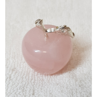 【卡比堤藝品】粉紅水晶蘋果「意譯、平安、人緣、愛情、皆得意」