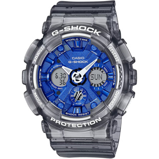 ∣聊聊可議∣CASIO 卡西歐 G-SHOCK 冰藍 半透明雙顯手錶 GMA-S120TB-8A