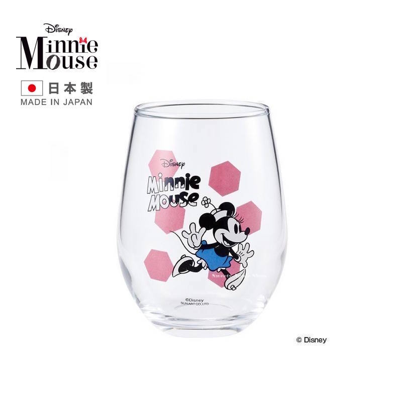 迪士尼【 SAS 日本限定 】【 日本製 】米妮 logo版 玻璃杯 / 水杯 / 酒杯