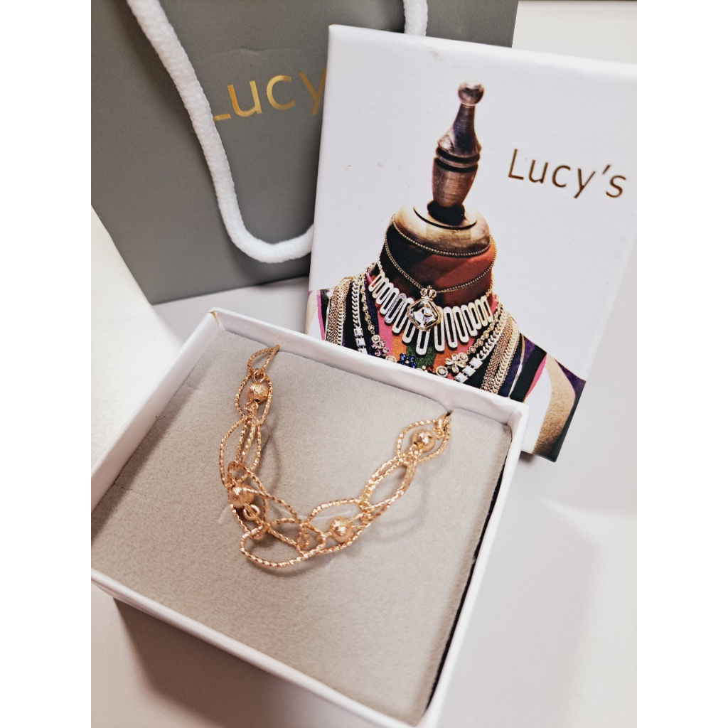 Lucy's 飾品 專櫃 手鍊 玫瑰金