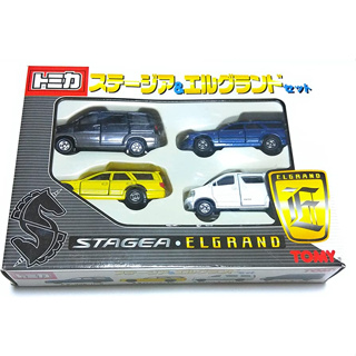 Tomica 多美 Stagea&Elgrand Set Nissan Stagea 車組限定 黃色