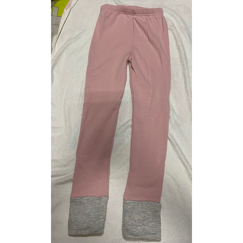 全新女童粉紅色刷毛長褲（尺碼19）