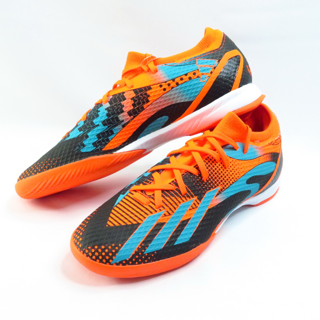 ADIDAS MESSI.3 IN 梅西 男女足球鞋 GZ5144 室內足球鞋 黑橘藍【iSport愛運動】