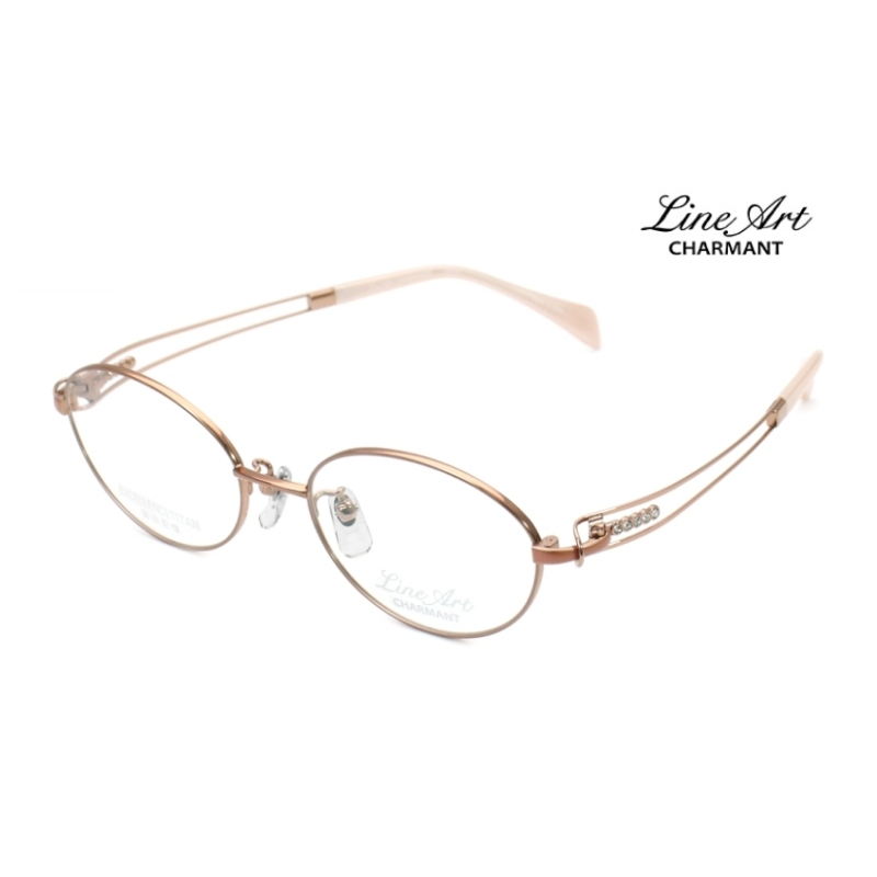 CHARMANT XL1624 日本夏蒙眼鏡｜線鈦超輕氣質水晶金絲女士全框眼鏡 女生品牌眼鏡框【幸子眼鏡】