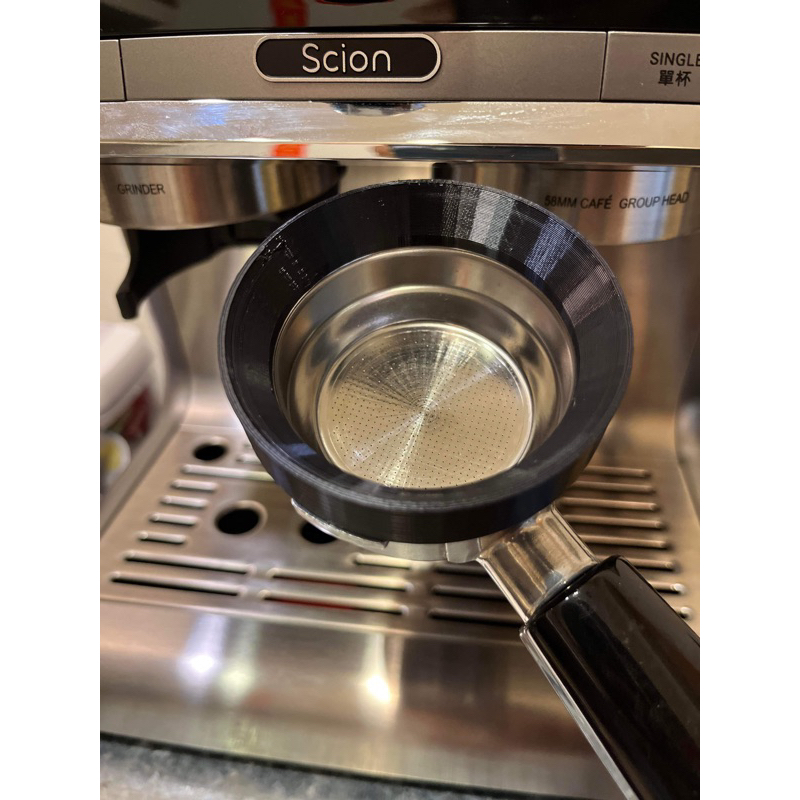 scion咖啡機-外卡式接粉環(一般58mm濾杯也適用）