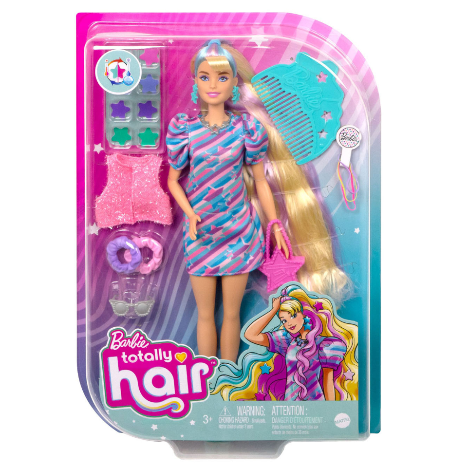 &lt;正版現貨&gt;Mattel 全新 Barbie 芭比娃娃 芭比完美髮型系列-星星主題娃娃 Barbie芭比電影 瑪格羅比