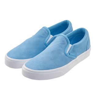 VANS Classic Slip-On 素面休閒懶人鞋-粉藍VN0A38F7VKC