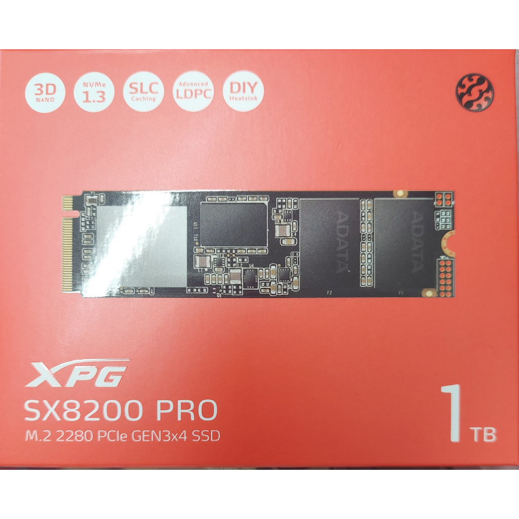 【威剛ADATA】全新XPG SX8200 Pro 2280 (PCI-E)1TB M.2固態硬碟