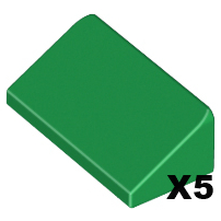「翻滾樂高」LEGO 85984 Slope 30 1x2x2/3 斜邊 綠色 5個