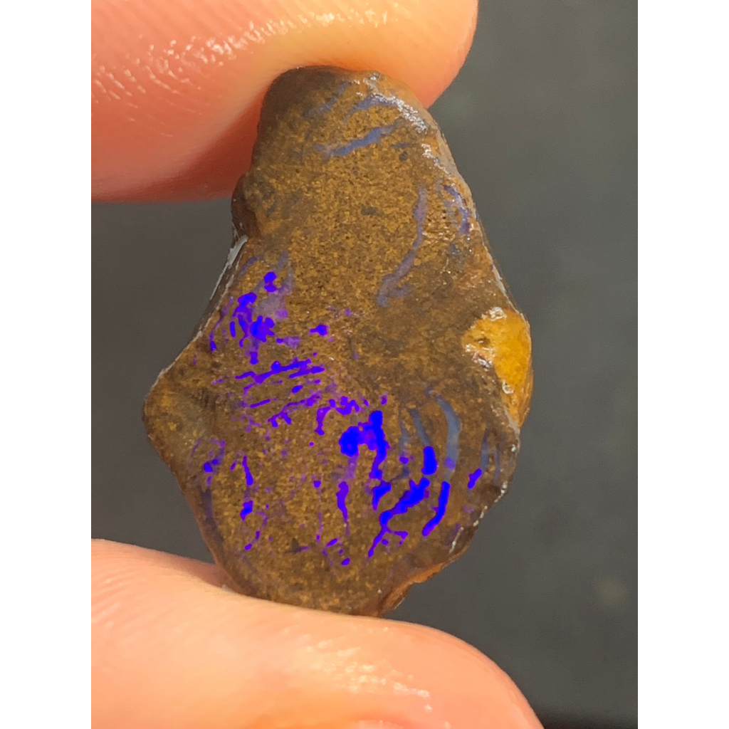 茱莉亞 澳洲蛋白石 礫背蛋白石原礦 編號Ｒ30 原石 boulder opal 歐泊 澳寶 閃山雲 歐珀