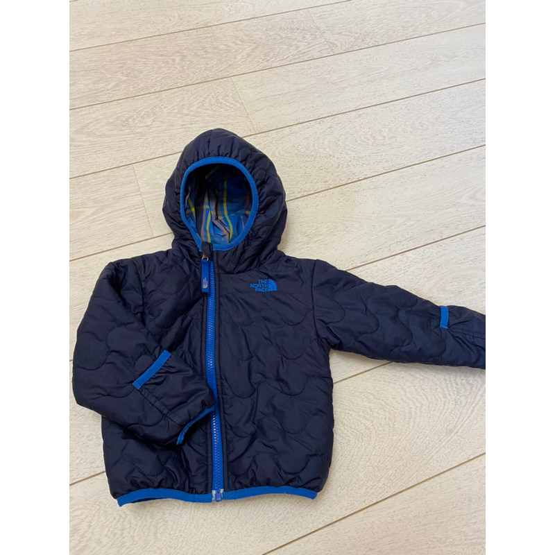 二手正品the north face 嬰幼兒雙面羽絨外套 18M