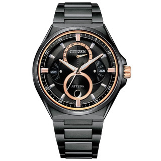 CITIZEN星辰 GENT'S系列 光動能 鈦金屬月相腕錶 42mm / BU0065-64E