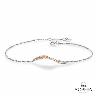 【SOPHIA 蘇菲亞珠寶】艾菲絲 18K雙色 鑽石手鍊｜情人/閨密 送禮推薦
