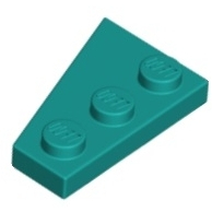 玩樂趣 LEGO 43722 藍綠色 Dark Turquoise Plate 3 x 2 Right 全新 (S24)