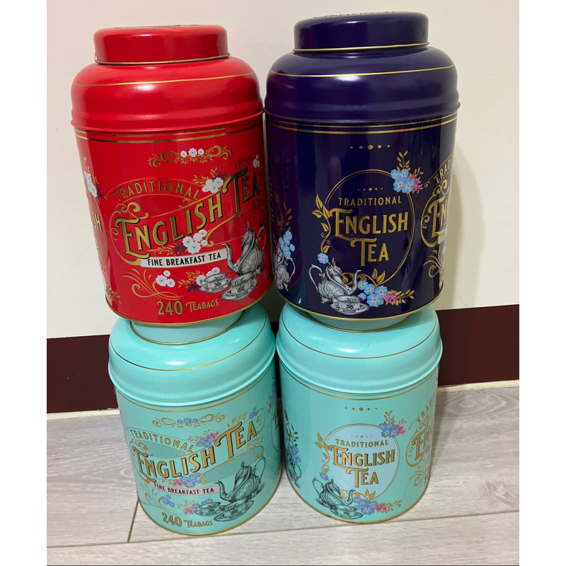 現貨好市多早餐茶茶包鐵罐(不含茶包) 英倫風鐵罐 裝飾鐵罐 好市多紅茶罐 鐵罐 英國風鐵罐 茶罐 早餐茶罐