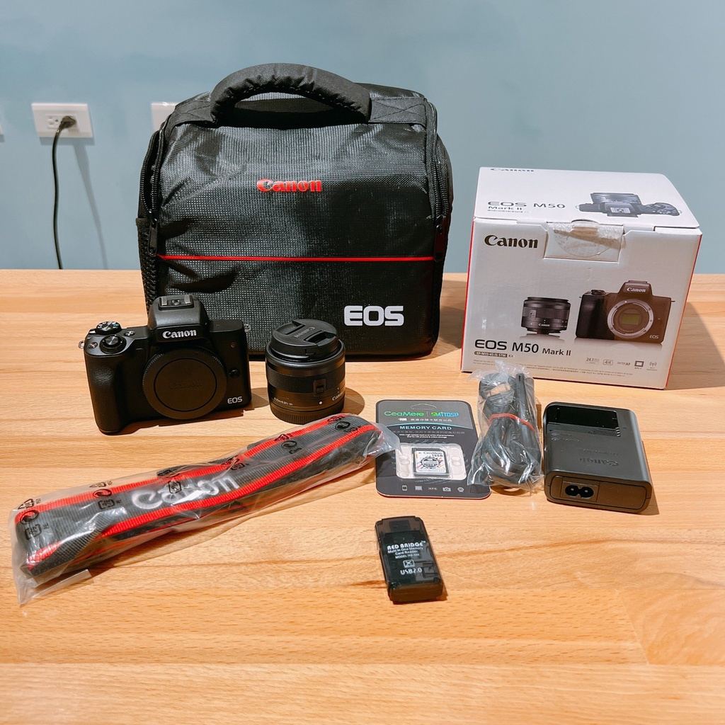 （新手友善）Canon M50 Mark II (黑/白都有)  輕巧機款 小白新手款 旅遊機  二手相機 林相攝影